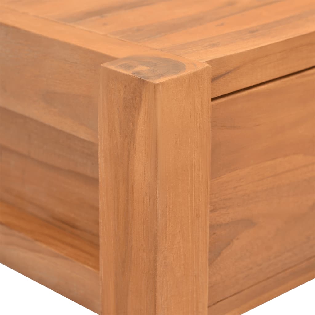 Schreibtisch mit Schubladen 120x40x75 cm Massivholz Teak