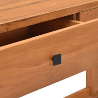 Thumbnail for Schreibtisch mit Schubladen 120x40x75 cm Massivholz Teak