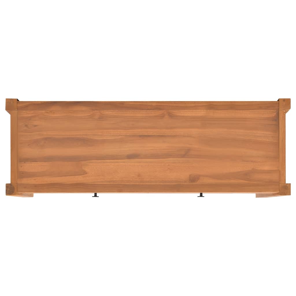 TV-Schrank mit Schubladen 120x40x45 cm Massivholz Teak