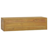 Thumbnail for Wand-Badschrank 110x45x30 cm Teak Massivholz