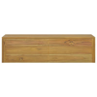 Thumbnail for Wand-Badschrank 110x45x30 cm Teak Massivholz