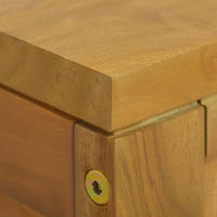 Thumbnail for Wand-Badschrank 110x45x30 cm Teak Massivholz