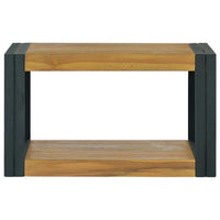 Thumbnail for Wand-Badregal 60x45x35 cm Massivholz Teak