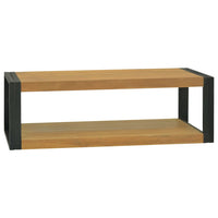 Thumbnail for Wand-Badregal 110x45x35 cm Massivholz Teak