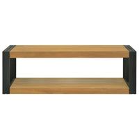 Thumbnail for Wand-Badregal 110x45x35 cm Massivholz Teak