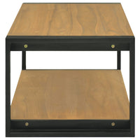 Thumbnail for Wand-Badregal 110x45x35 cm Massivholz Teak