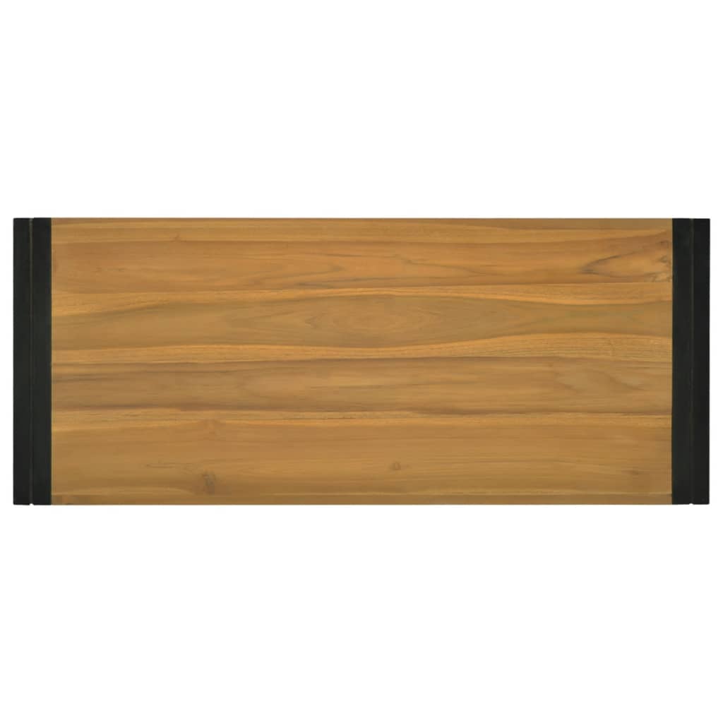 Wand-Badregal 110x45x35 cm Massivholz Teak