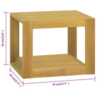 Thumbnail for Wand-Badregal 45x45x35 cm Massivholz Teak