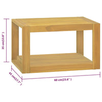 Thumbnail for Wand-Badschrank 60x45x35 cm Massivholz Teak