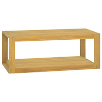 Thumbnail for Wand-Badregal 90x45x35 cm Massivholz Teak