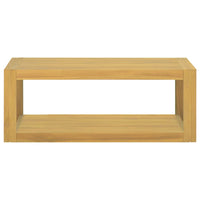 Thumbnail for Wand-Badregal 90x45x35 cm Massivholz Teak