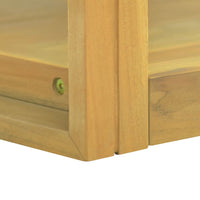 Thumbnail for Wand-Badregal 110x45x35 cm Massivholz Teak