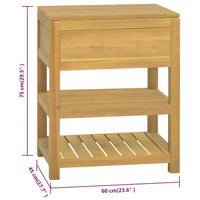 Thumbnail for Badschrank 60x45x75 cm Massivholz Teak