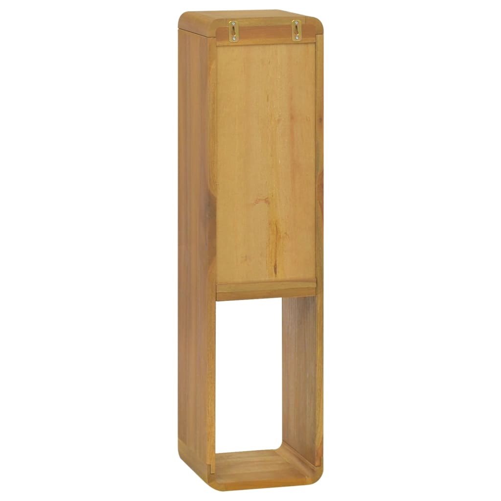 Wand-Badschrank 25x25x100 cm Massivholz Teak