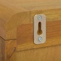 Thumbnail for Wand-Badschrank 25x25x100 cm Massivholz Teak