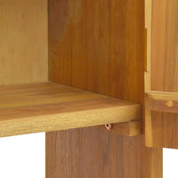 Thumbnail for Wand-Badschrank 25x25x100 cm Massivholz Teak
