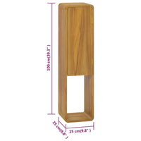Thumbnail for Wand-Badschrank 25x25x100 cm Massivholz Teak