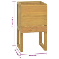 Thumbnail for Badschrank 45x45x75 cm Massivholz Teak