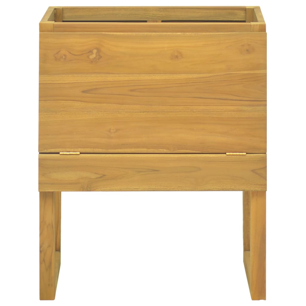 Badschrank 60x45x75 cm Massivholz Teak