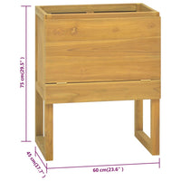 Thumbnail for Badschrank 60x45x75 cm Massivholz Teak