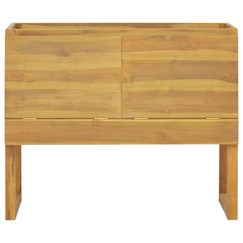 Badschrank 90x45x75 cm Massivholz Teak