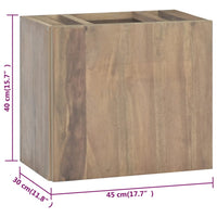 Thumbnail for Wand-Badschrank 45x30x40 cm Massivholz Teak