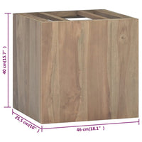 Thumbnail for Wand-Badschrank 46x25,5x40 cm Massivholz Teak