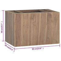 Thumbnail for Wand-Badschrank 60x39x40 cm Massivholz Teak
