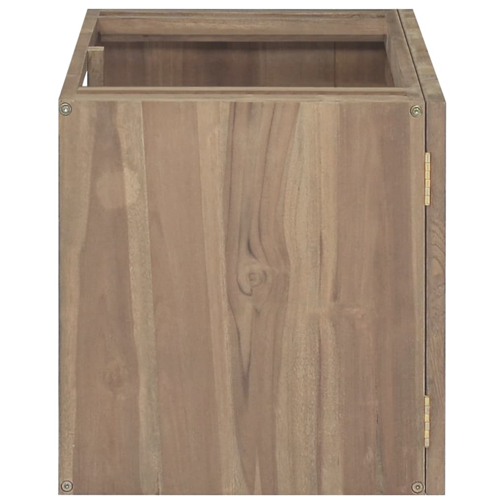 Wand-Badschrank 90x39x40 cm Massivholz Teak