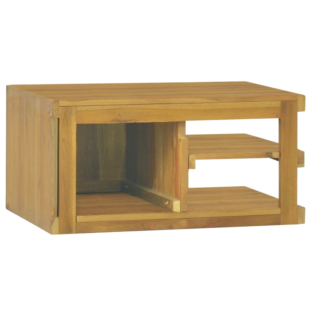 Wand-Badschrank 60x45x30 cm Massivholz Teak