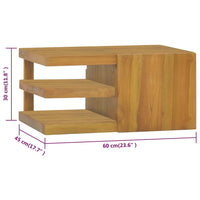 Thumbnail for Wand-Badschrank 60x45x30 cm Massivholz Teak