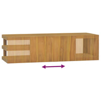 Thumbnail for Wand-Badschrank 110x40x30 cm Massivholz Teak