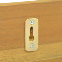 Thumbnail for Wandregale 2 Stk. 60x10x10 cm Massivholz Teak