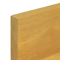 Thumbnail for Wandregale 2 Stk. 60x10x10 cm Massivholz Teak