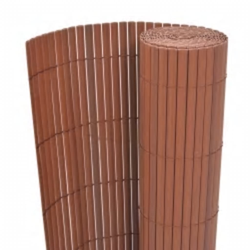 Gartenzaun Doppelseitig 110x300 cm Braun