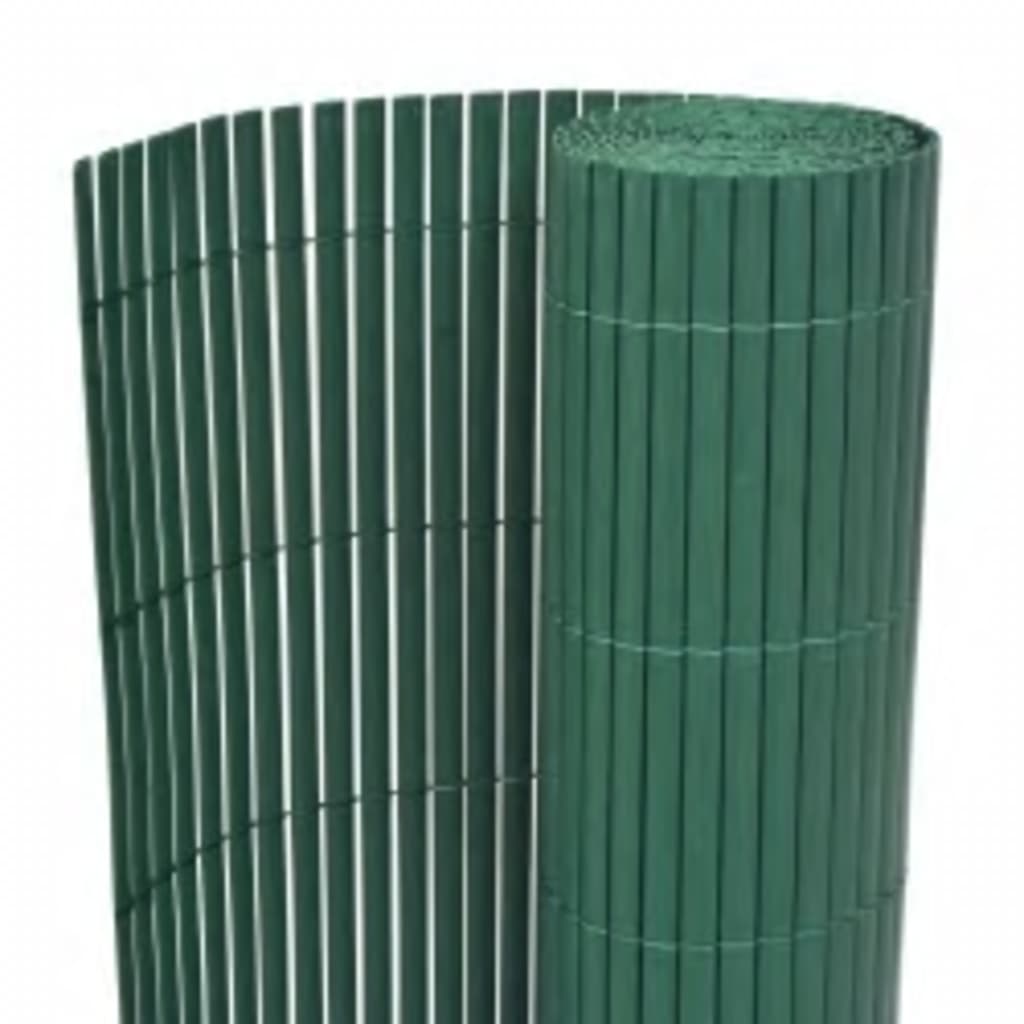 Gartenzaun Doppelseitig 110x400 cm Grün