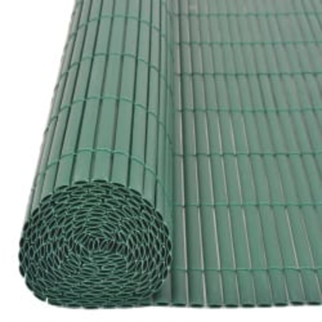 Gartenzaun Doppelseitig 110x400 cm Grün