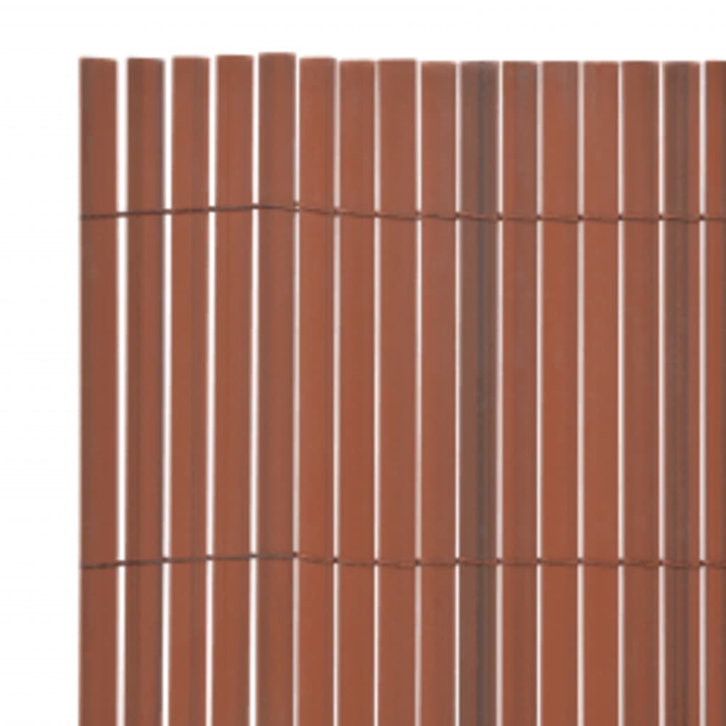 Gartenzaun Doppelseitig 110x400 cm Braun