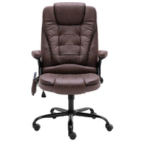 Thumbnail for Bürostuhl mit Massagefunktion Dunkelbraun Wildleder-Optik