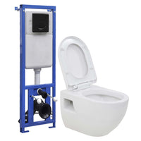 Thumbnail for Hänge-Toilette mit Unterputzspülkasten Keramik
