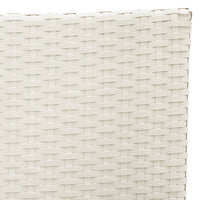 Thumbnail for Gartenstühle mit Kissen 2 Stk. Poly Rattan Weiß