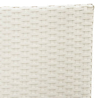 Thumbnail for Gartenstühle mit Kissen 4 Stk. Poly Rattan Weiß