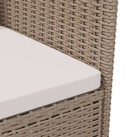 Thumbnail for Gartenstühle mit Kissen 4 Stk. Poly Rattan Beige