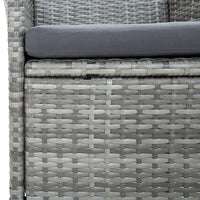 Thumbnail for Garten-Essstühle 4 Stk. Poly Rattan Grau