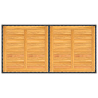 Thumbnail for Gartentisch 150x90x75 cm Poly Rattan und Akazienholz Schwarz