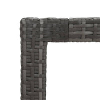Thumbnail for Gartentisch 150x90x75 cm Poly Rattan und Akazienholz Grau