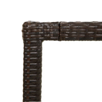 Thumbnail for Gartentisch Braun 250x100x75 cm Hartglas und Poly Rattan