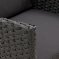 Thumbnail for Gartenstühle mit Kissen 2 Stk. Poly Rattan Schwarz