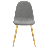 Thumbnail for Esszimmerstühle 6 Stk. Hellgrau Samt