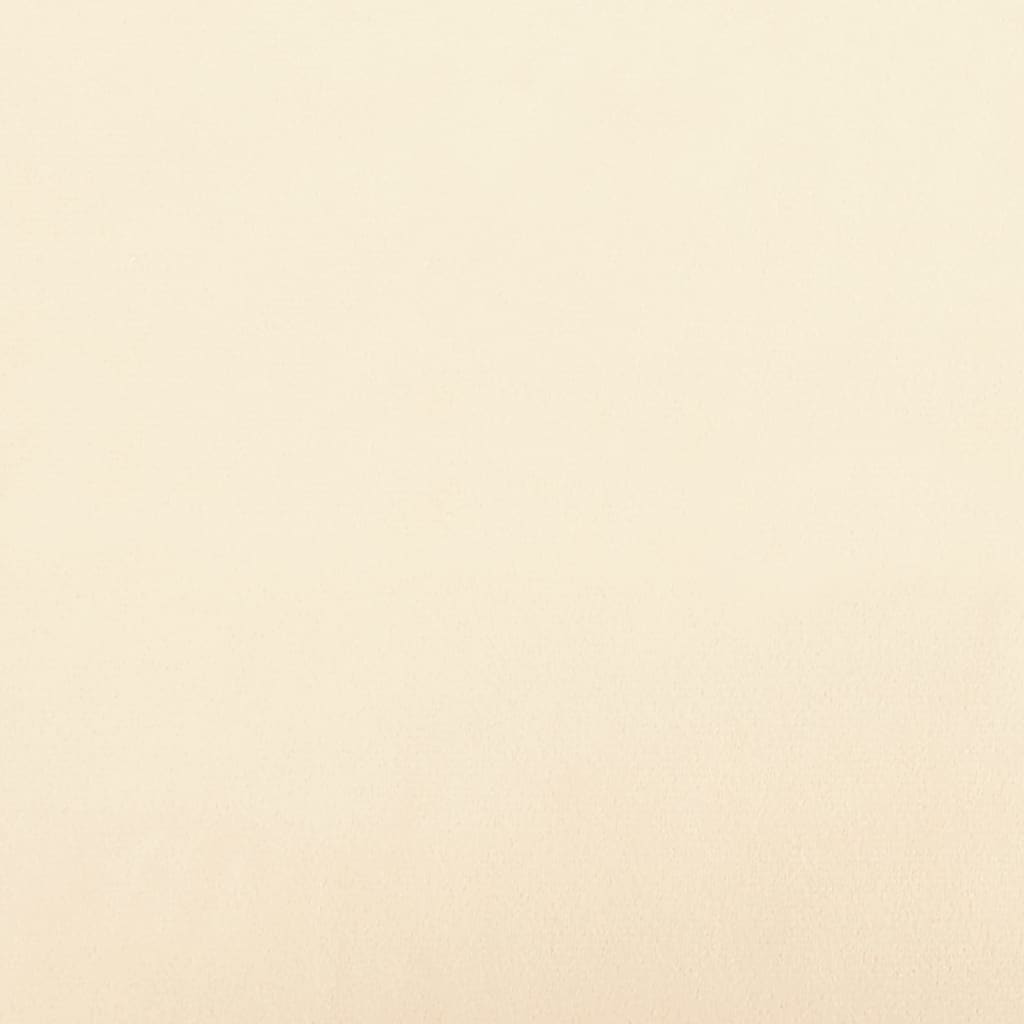 Esszimmerstühle 6 Stk. Cremeweiß Samt